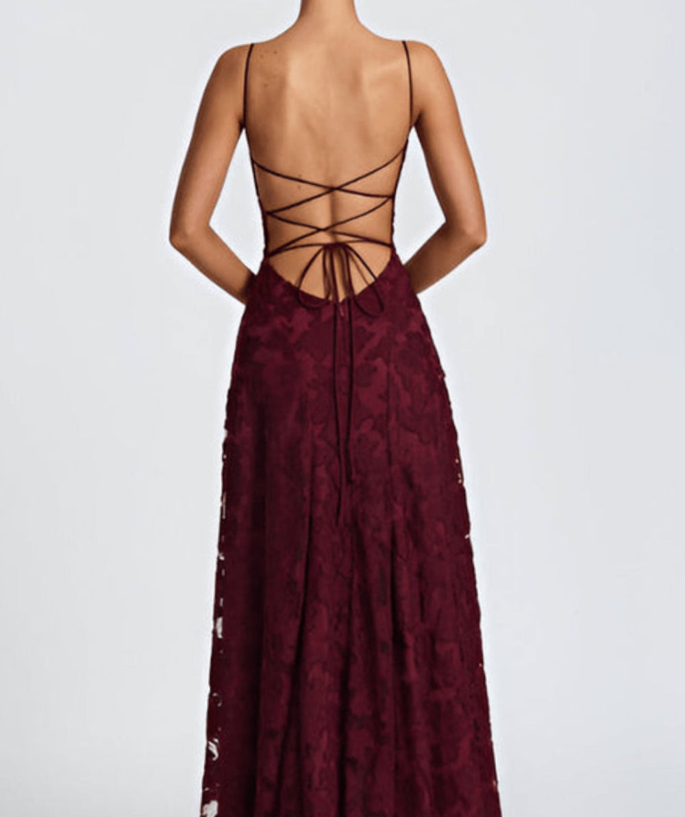 Women's Floral Spaghetti-Strap Sleeveless Maxi Dress
